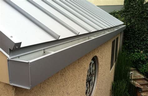 metal building box gutters|residential box gutter.